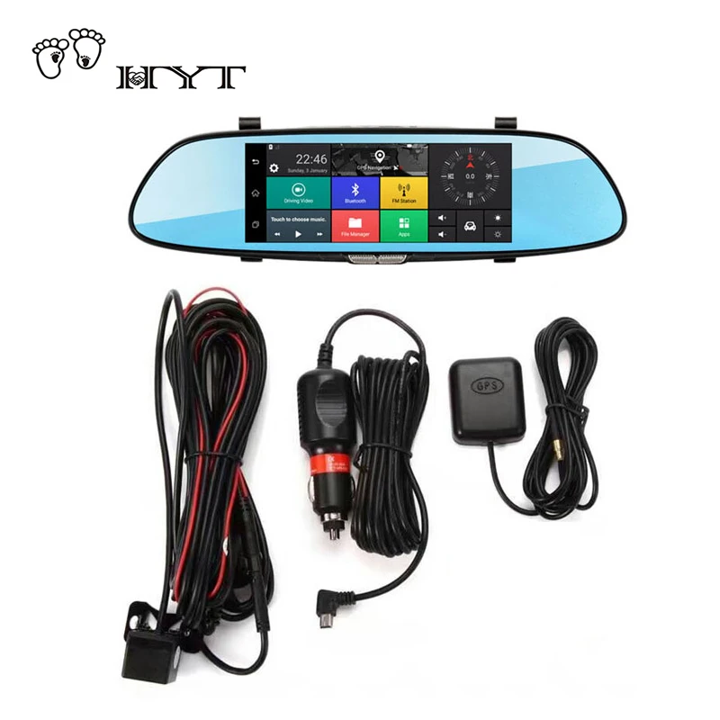 HYT H760 7 &quot3 г Видеорегистраторы для автомобилей зеркало регистраторы Камера