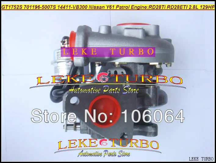 Ремонтный комплект Turbo ремонтные наборы GT1752S 701196 0002 0007 14411 VB301 14411VB301 для NISSAN Y61 PATROL
