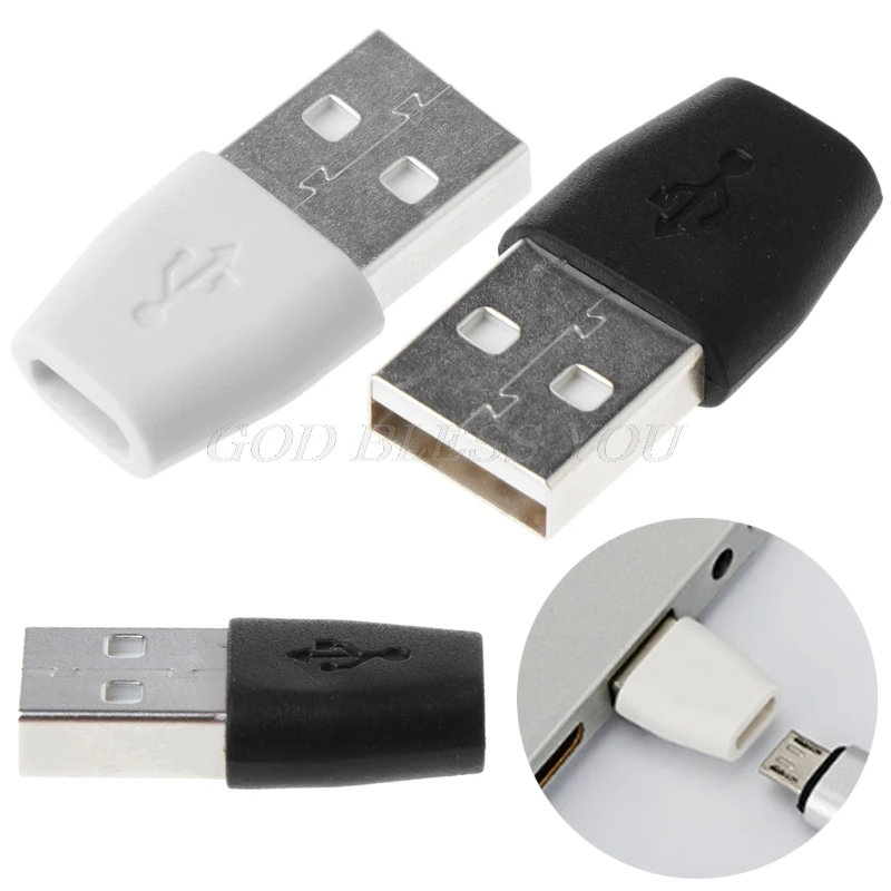 Переходник с USB 2 0 папа на Micro мама конвертер для передачи данных и зарядки Прямая
