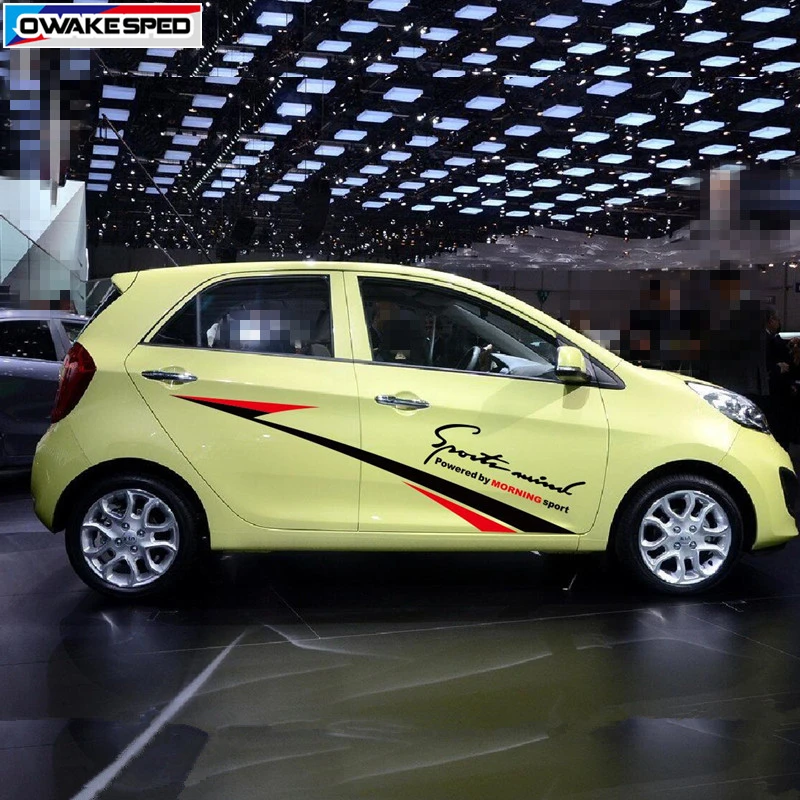 Спортивные полосы с питанием 1 партия для KIA Picanto Morning двусторонний Декор кузова