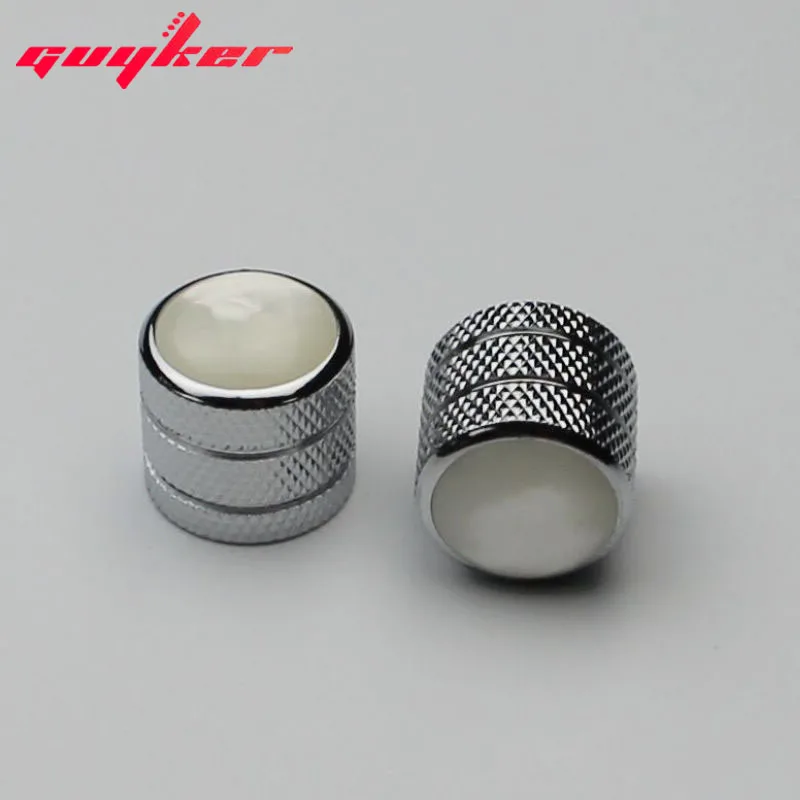 Белый металлический корпус для гитары 2 шт. ручки крупной вязки Электрический