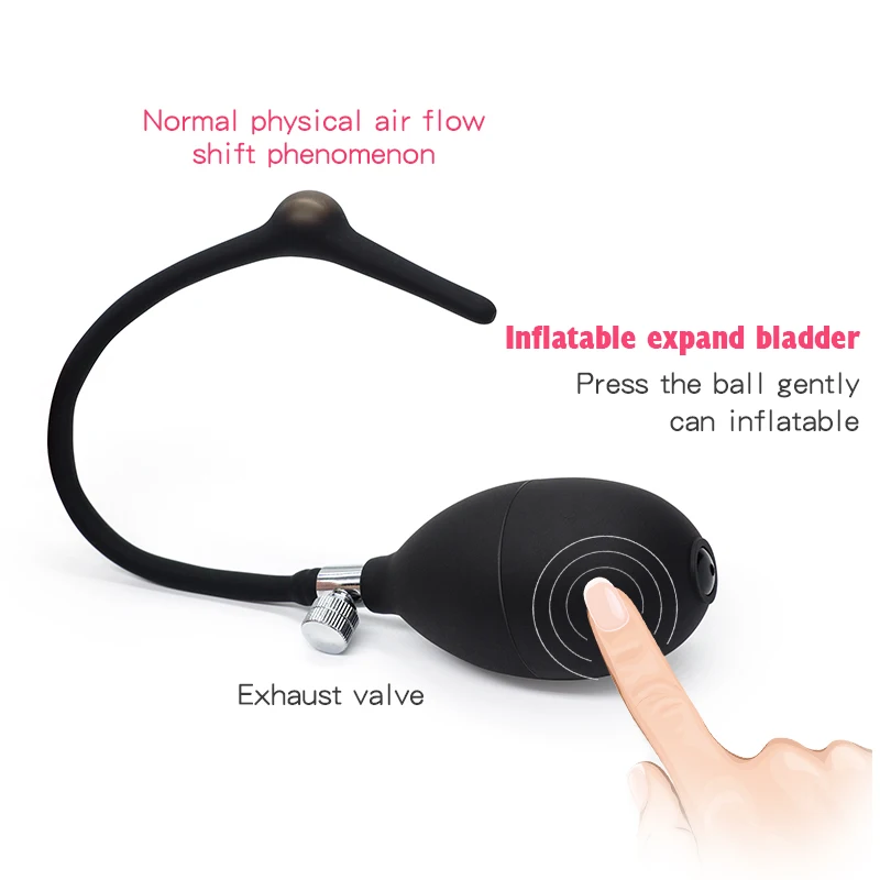 Надувной пенис вилка силиконовые расширители уретральный звук мужской катетер