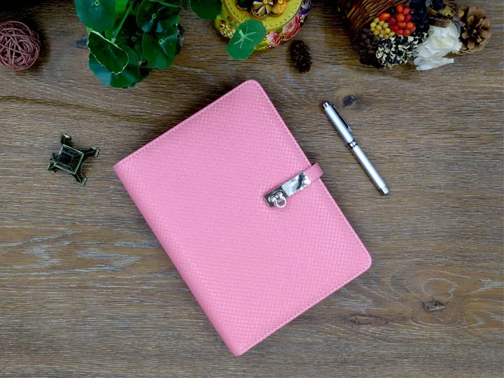 pink A5 широкоугольный планировщик популярные офисные товары папка-скоросшиватель для А5 дня прозрачная ручка сумка красочная наклейка мягкая линейка подарочный набор - Цвет: pink