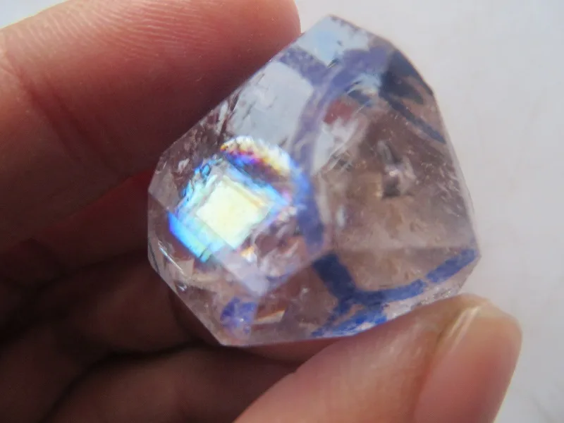 AAA супер воды прозрачный кристалл кварца алмаз херкимера с большой радуги 18 6 г |