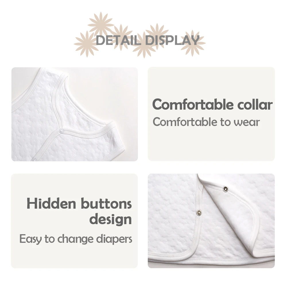 Я-для малышей комбинезон 100% хлопок Пима жилет Одежда для маленьких мальчиков и