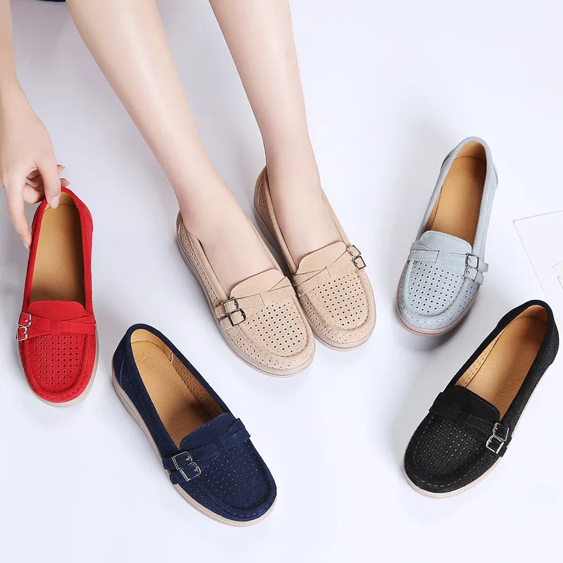 Женские мокасины на плоской платформе PINSEN модные лоферы из натуральной кожи