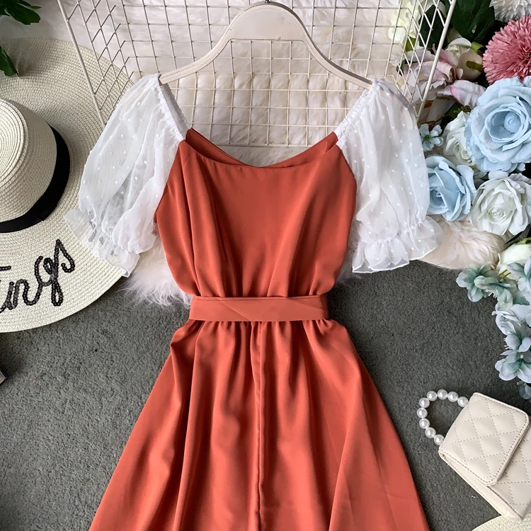 2019 летнее женское шифоновое лоскутное пляжное платье с оборками и круглым