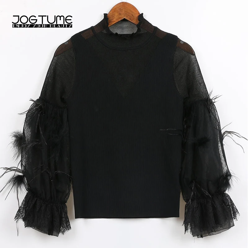 Женский сексуальный вязаный Топ блузка 2017 женский модный свитер пуловер сетка