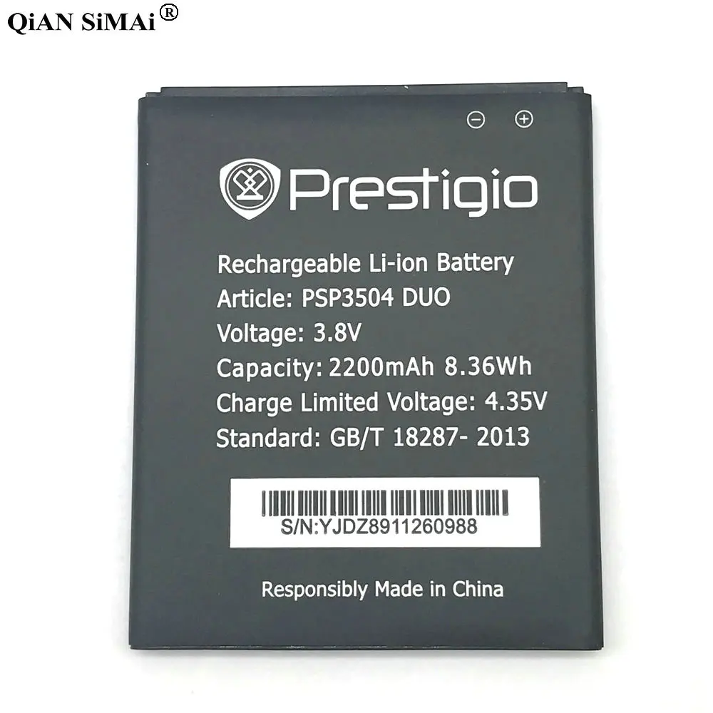Новый высококачественный аккумулятор 2200 мАч для телефона Prestigio Muze C3 PSP3504 DUO|battery