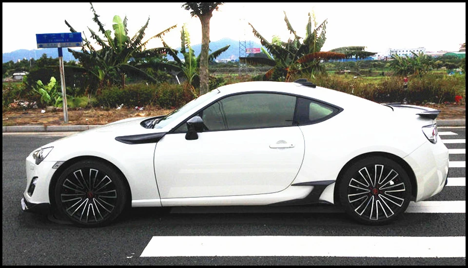 Спойлер для боковой юбки из углеродного волокна для Toyota 86 2012- боковое крыло для subaru BRZ для Scion GT86 CF Стайлинг боковая юбка декоративная