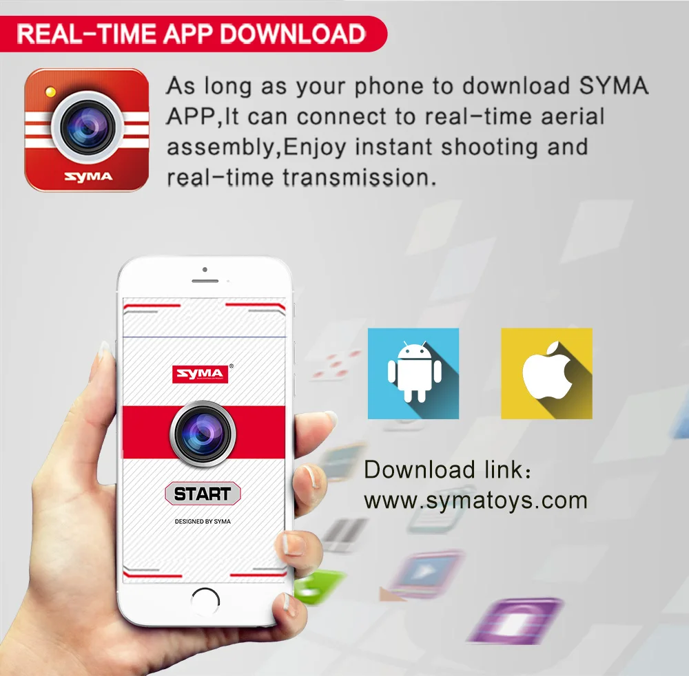 Syma X21W вертолет мини Drone с камерой Wi-Fi FPV реального времени передачи Радиоуправляемый квадрокоптер карман Квадрокоптер самолетов дроны