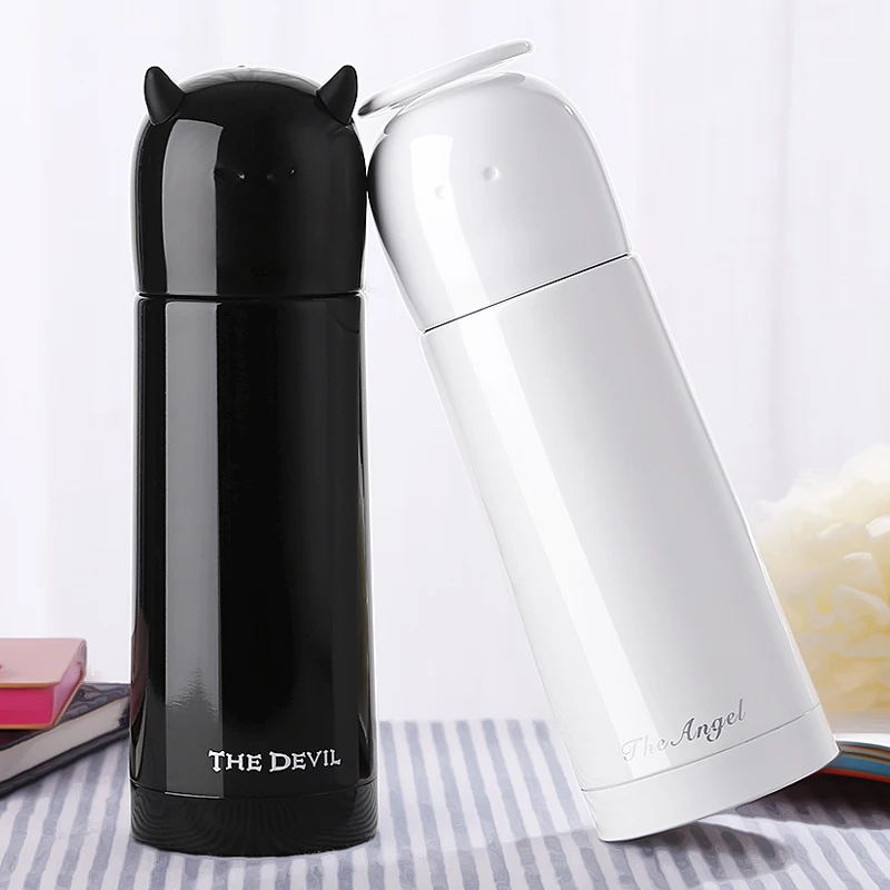 350 мл ангел демон из нержавеющей стали ребенка горячей воды кормления чашки