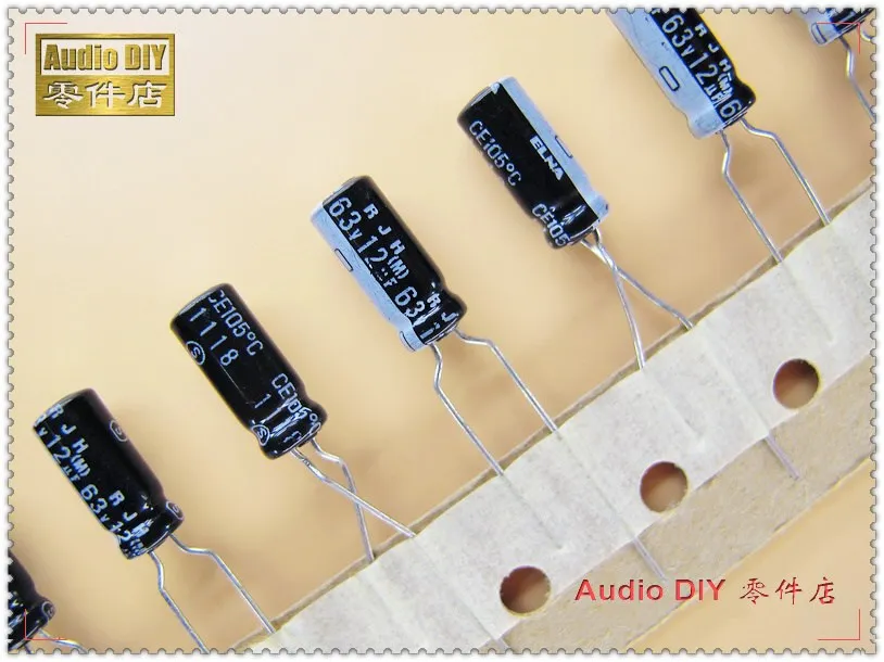

20PCS/100PCS ELNA Black RJH Series 12uF 63V 63V12UF Electrolytic Capacitor