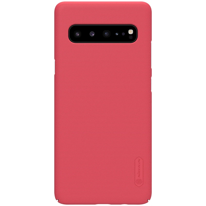 Красный Nilkin для samsung Galaxy S10 5G 6," чехол-накладка Nillkin матовый защитный жесткий чехол для задней панели телефона для samsung Galaxy S10 5G - Цвет: Красный