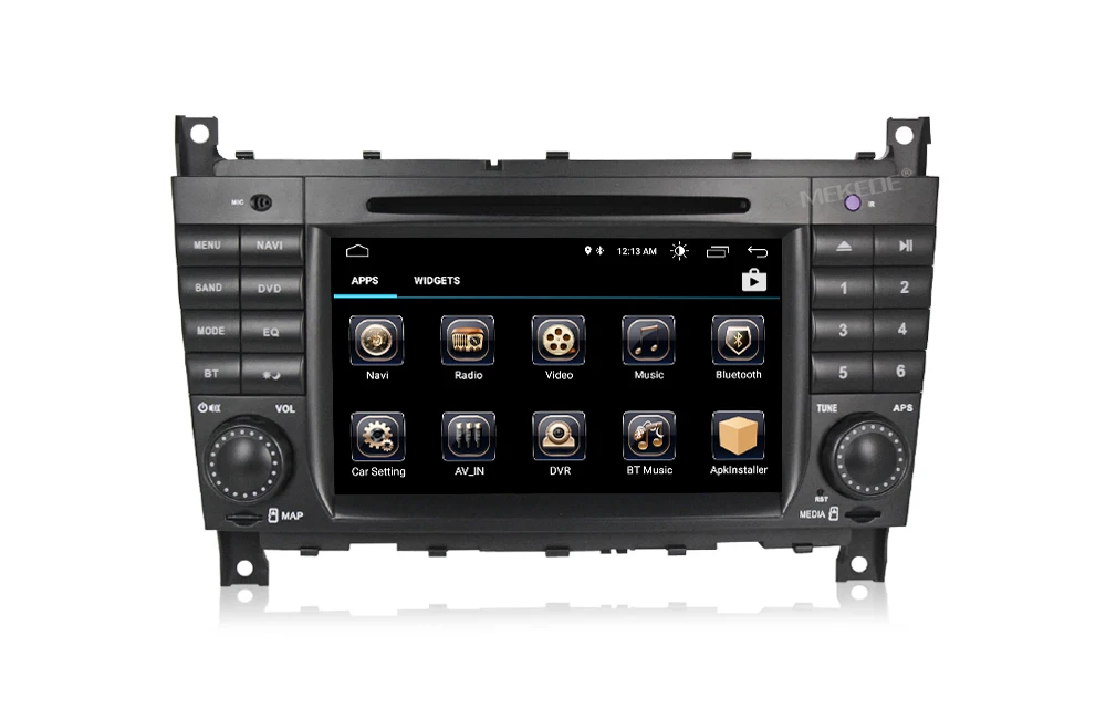 Android 9 четырехъядерный HD Автомобильный dvd-плеер с экраном gps для Benz C Class W203 2004-2007 c200 CLK W209 16G карта
