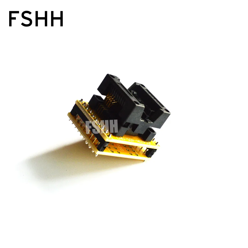 Программатор с переходником 208mil SOP8 на DIP8 тестовая розетка SOIC8 IC для 25xx eeprom SPI flash