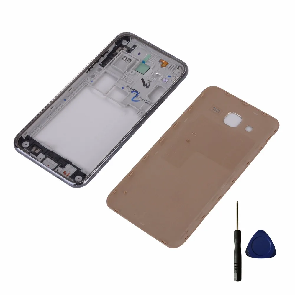 Для Samsung Galaxy J5 2015 J500 J500F J500H J500M J500FN корпус средняя рамка + крышка аккумулятора