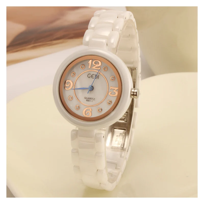 2016 Новая Мода Керамика Часы Женщины Одеваются Смотреть стильных женщин