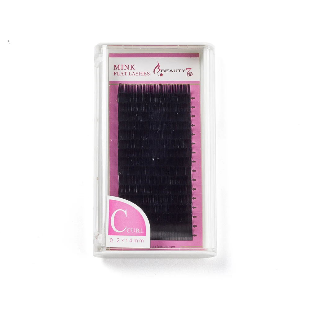 14 мм Beauty7 C Curl толщиной 0.20 мм 7-14 мм легкий ресницы длинные Handmade природных Индивидуальный ресницы Макияж ресниц расширение ресницы для наращивания ресницы накладные ресницы - Длина: 14 мм
