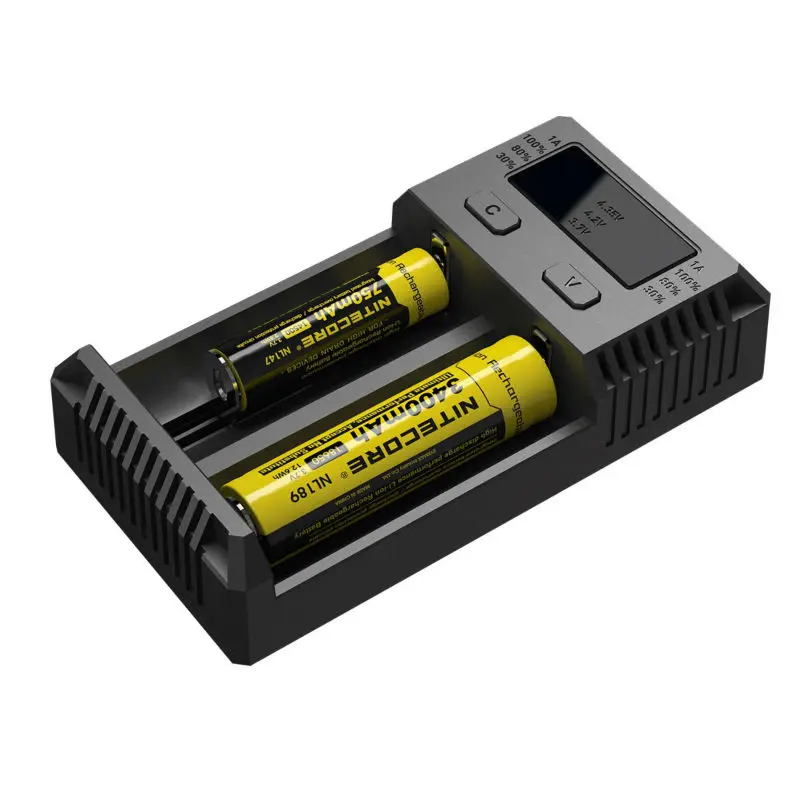 Новое Nitecore Intelli зарядное устройство i2 16340 CR123A 10440 AA AAA 14500 18650 26650 22650 17670 li ion/NiMH