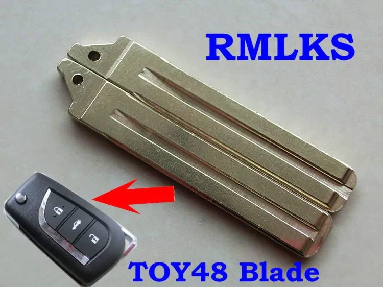 Запасной флип-ключ RMLKS для Toyota Corolla Crown Camry Uncut TOY43 TOY48 Blade | Автомобили и мотоциклы