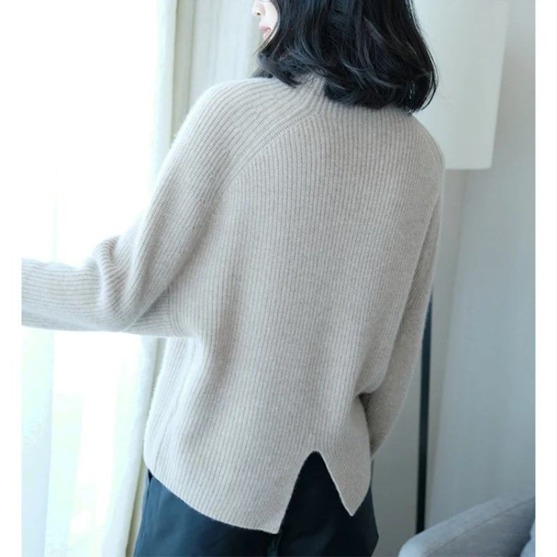 Зимний кашемировый свитер JECH Женский Рождественский подарок свитеры вязаный