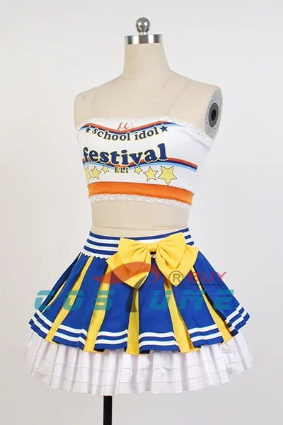 LoveLive! Love Live Eli Ayase черлидеров косплей костюмы для женщин девочек аниме Хэллоуин