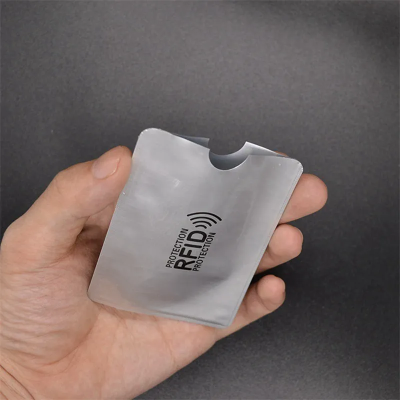 10 шт. алюминиевая фольга защита от дегазации чехол для Карт RFID защитная сумка NFC