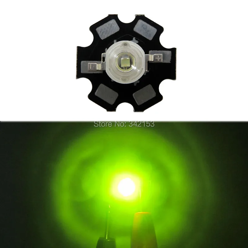 Epileds 3 Вт Высокая мощность светодиодный излучатель лампа светло-зеленый-желтый