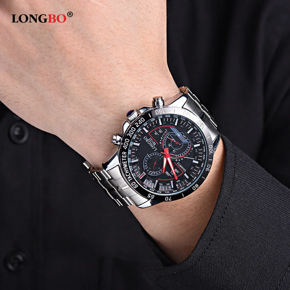 Montre homme многофункциональные часы со стальным ремешком мужские повседневные