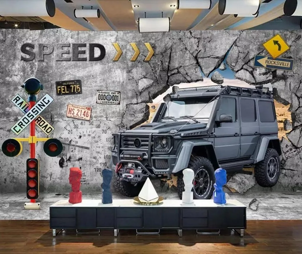 Европейский и американский промышленный ветровой автомобиль сломанная Стена