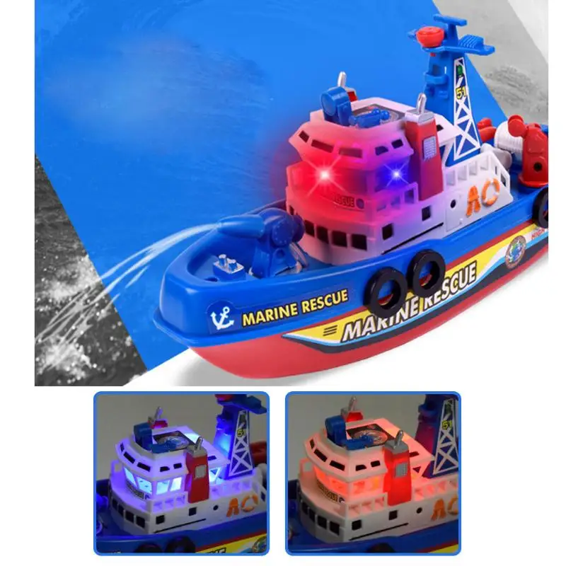 Пожарная модель лодки электронная игрушка для воды лодка с водяным насосом