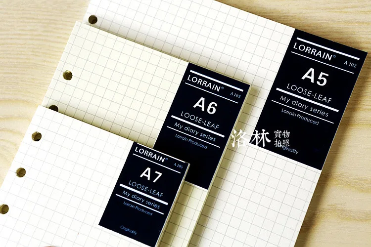20 листов/пакет документов с отрывными листами пополнения filofax a5 a6 хардирон сетки