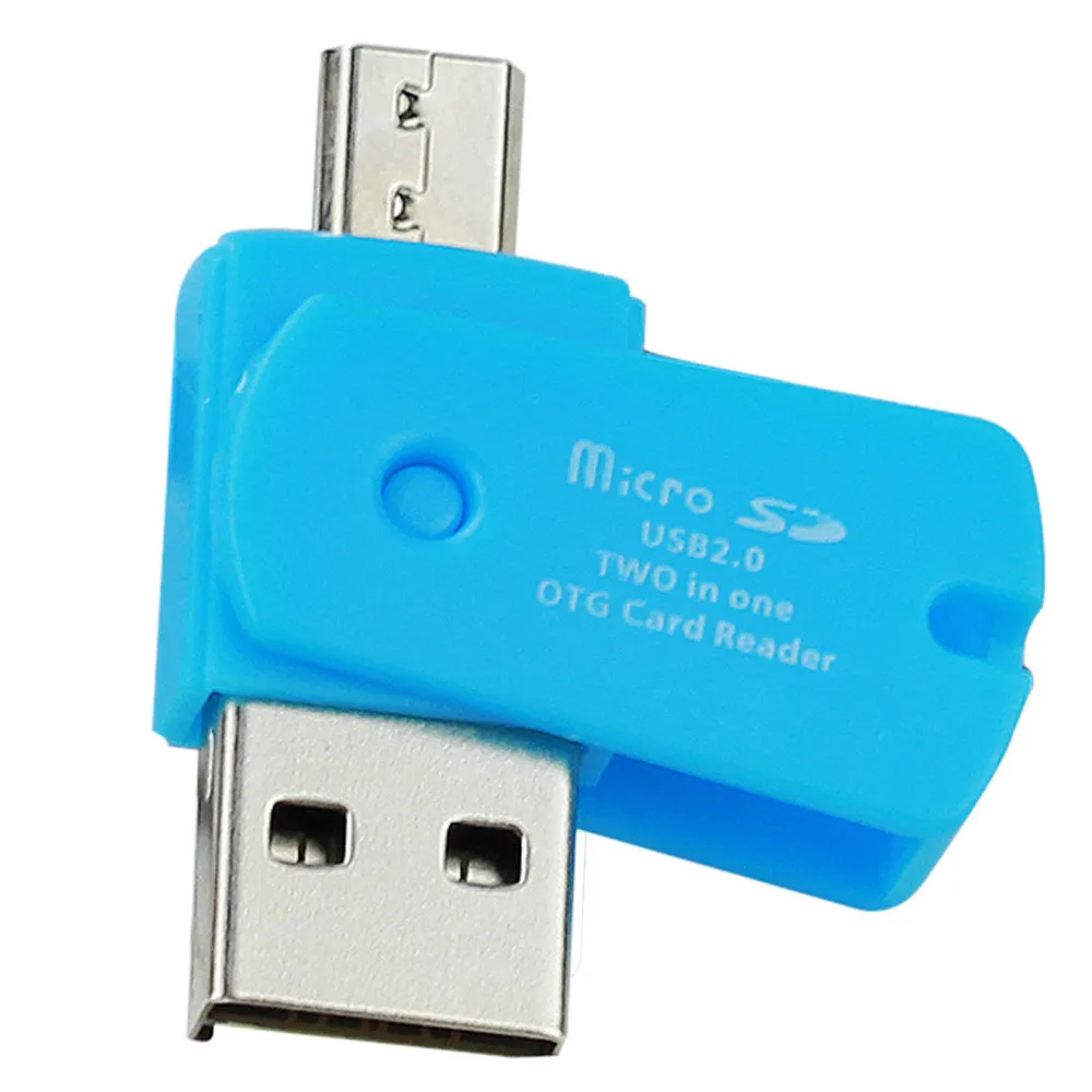 3 вида цветов Mini Micro USB 2 0 OTG адаптер + SD TF кардридер для телефонов Android внешний