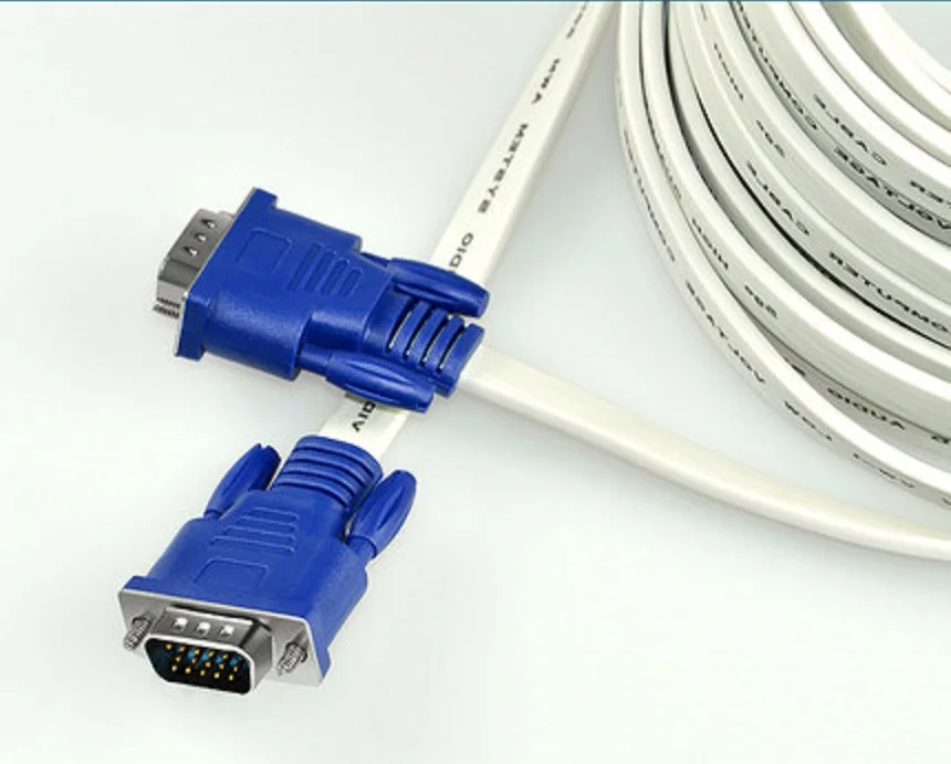 Кабель VGA для монитора компьютера ТВ-проектора HD-кабель плоский кабель передачи