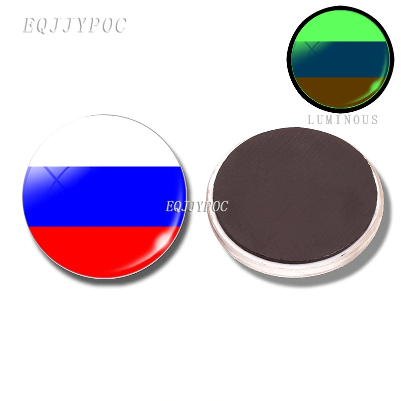 PACK OF 1 Люминесцентный флаг 30 мм стеклянный магнит на холодильник магниты на холодильник флаг станица Латвийская лития Беларусь Россия Украина Молдавия - Цвет: PACK OF 1