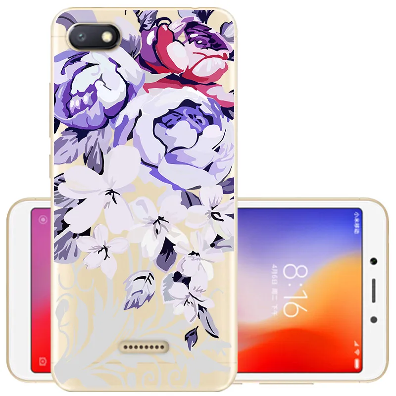 Чехол для Xiaomi Redmi 6A мягкий силиконовый чехол сумка | Мобильные телефоны и