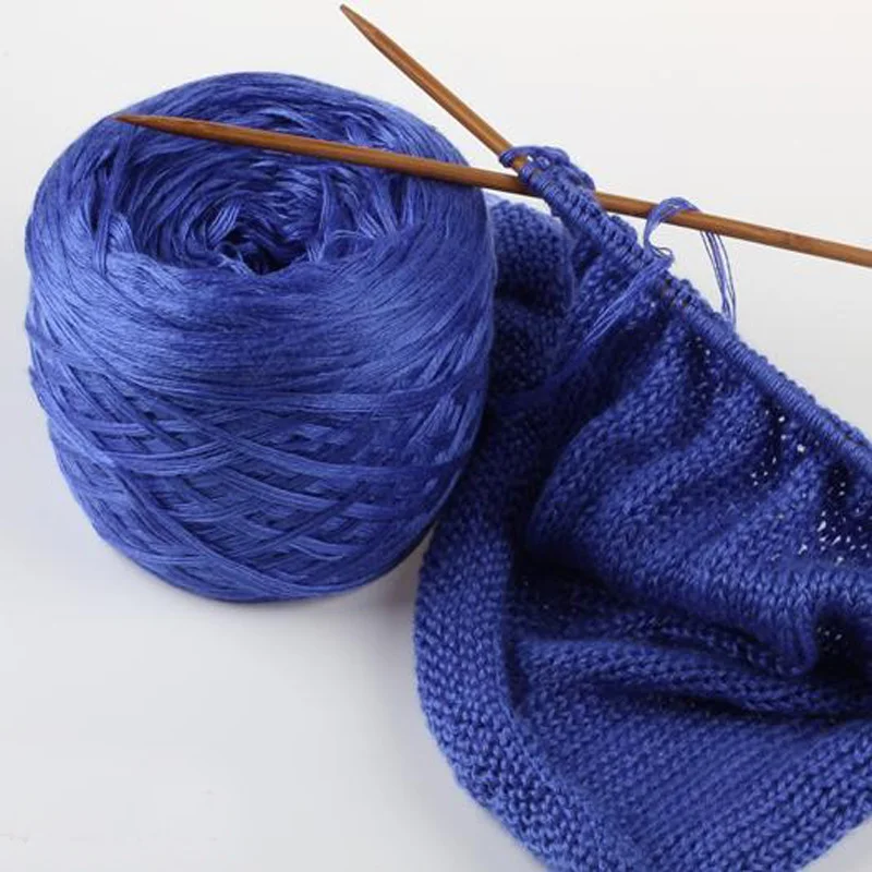 400 г/пакет мерсеризованная линия хлопчатобумажная пряжа ледяной шелк хлопок