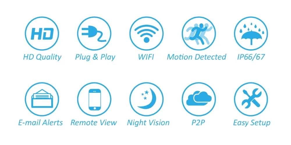 Einnov IP камера Wifi камера безопасности 1080P беспроводная уличная камера наблюдения с аудио уличная Водонепроницаемая 2MP HD Onvif