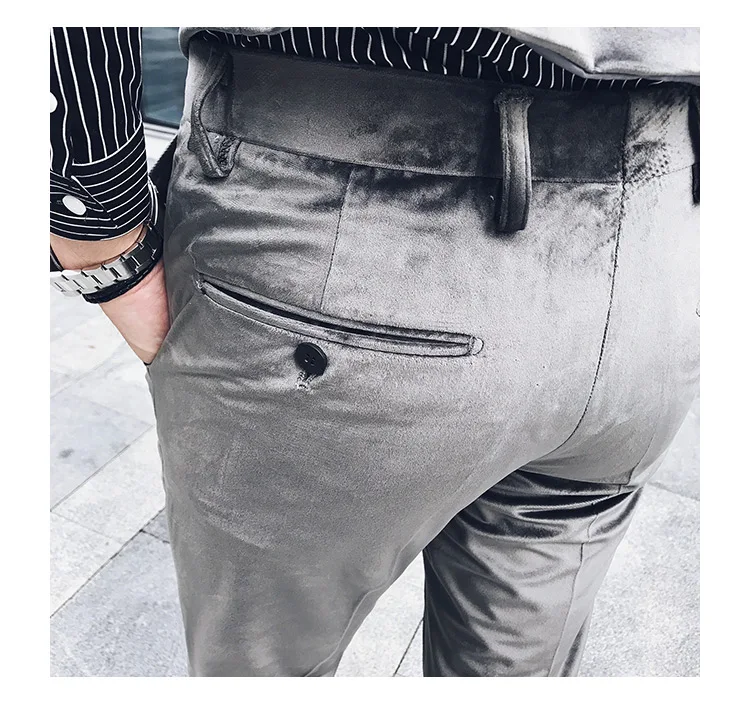 Роскошный свадебный деловой повседневный костюм брюки узкие брюки-карандаш