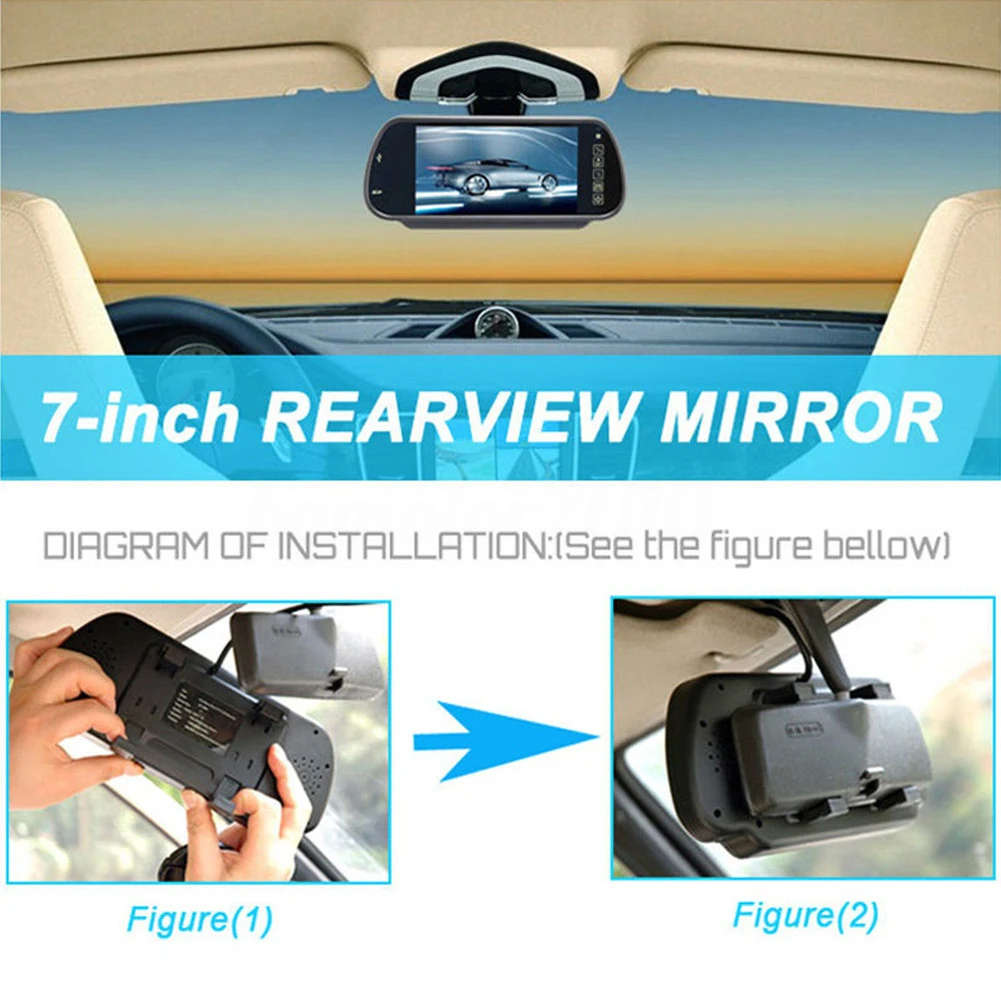 7-inch High Definition Car Backing Video Play LED Screen Rear View System | Автомобили и мотоциклы