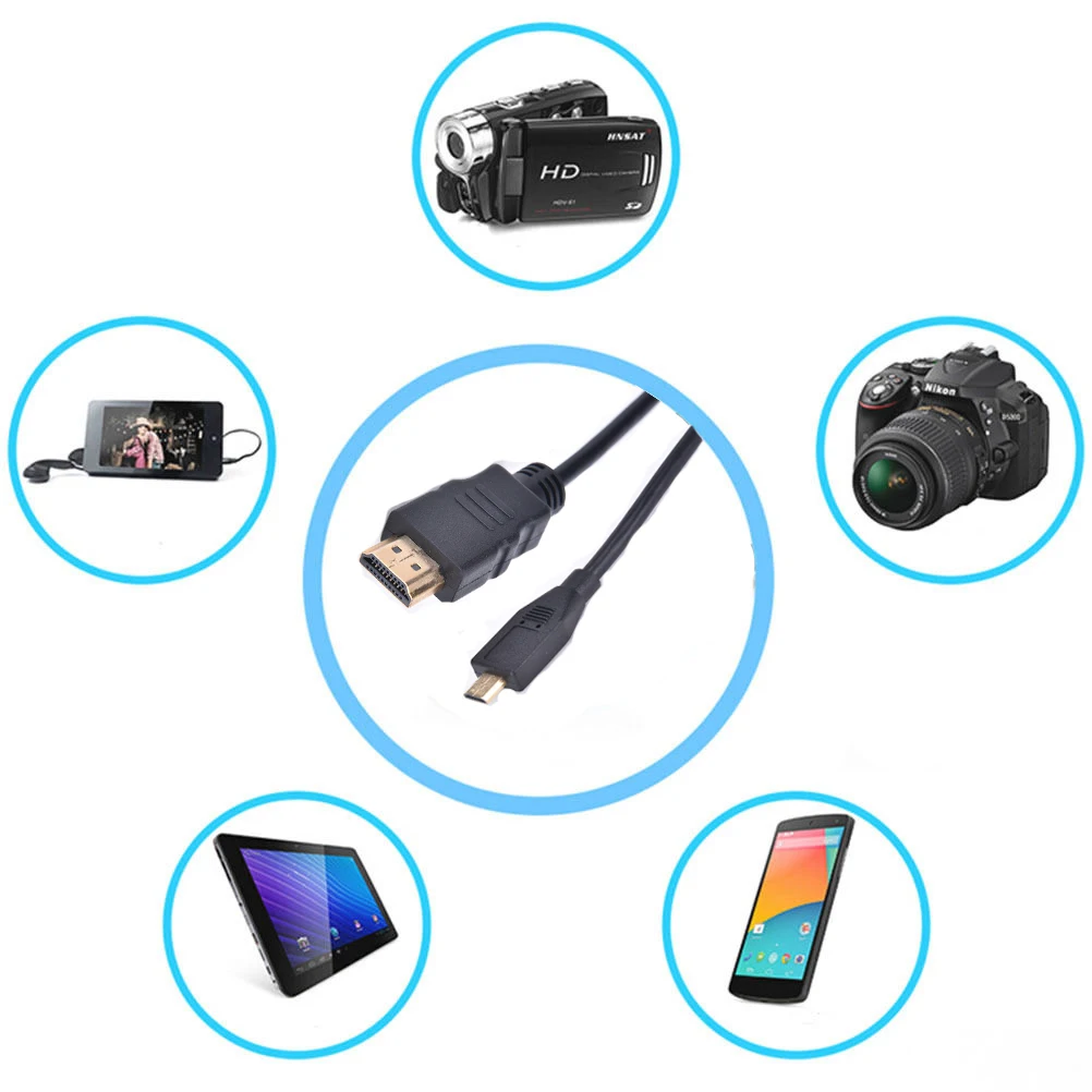 1 5 м/1 8 м/3 м HDMI Удлинительный Кабель адаптер v1.4 мужчина к Micro D Мужской разъем