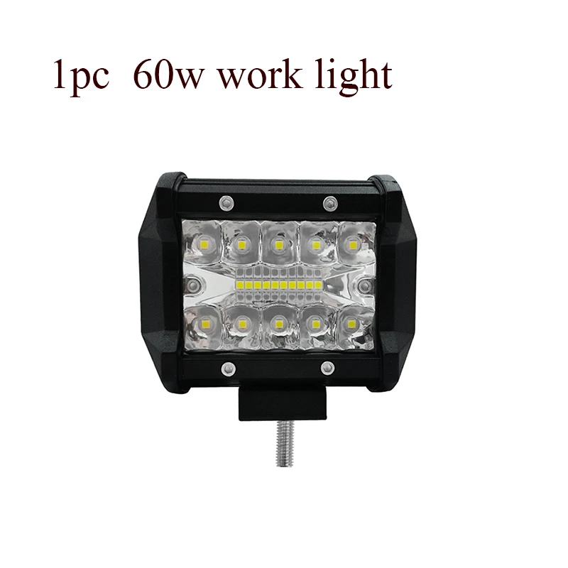 1pcs 600w car lamp Автомобильная Рабочая лампа, головной светильник s, потолочный светильник, Автомобильный светодиодный светильник, 12 В, 60 Вт, 120 Вт, 180 Вт, 240 Вт, 300 Вт, авто, высокая яркость, вспомогательная лампа - Цвет: 1pcs 600w car lamp