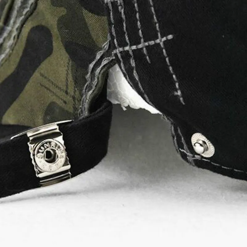 Регулируемая летняя камуфляжная хлопковая плоская плюшевая кепка мужская Ретро