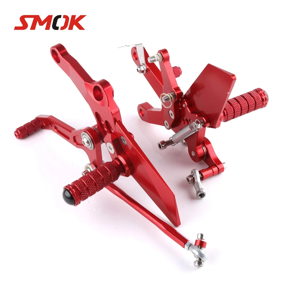SMOK аксессуары для мотоциклов CNC алюминиевый сплав задний Набор Rearset подставка ног