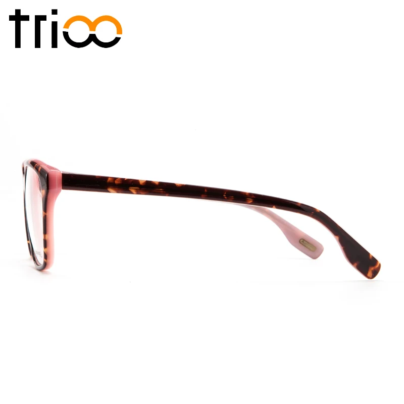 TRIOO Colorful Pink Frame Minus Glasses Fashion Square Design Prescription Eye Women Acetate Myopia Spectacles New |