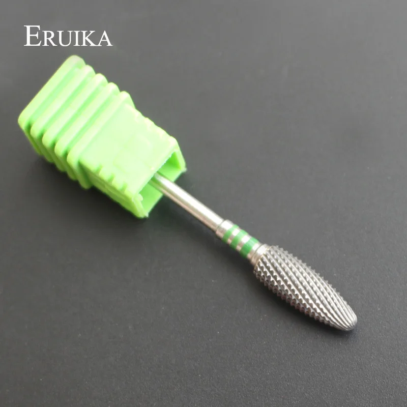 Eruika 1 шт. Вольфрам карбида ногтей Бурильное сверло Инструменты для ногтей Измельчители электрические маникюрные дрель удалить Гели для ногтей Польский аксессуар