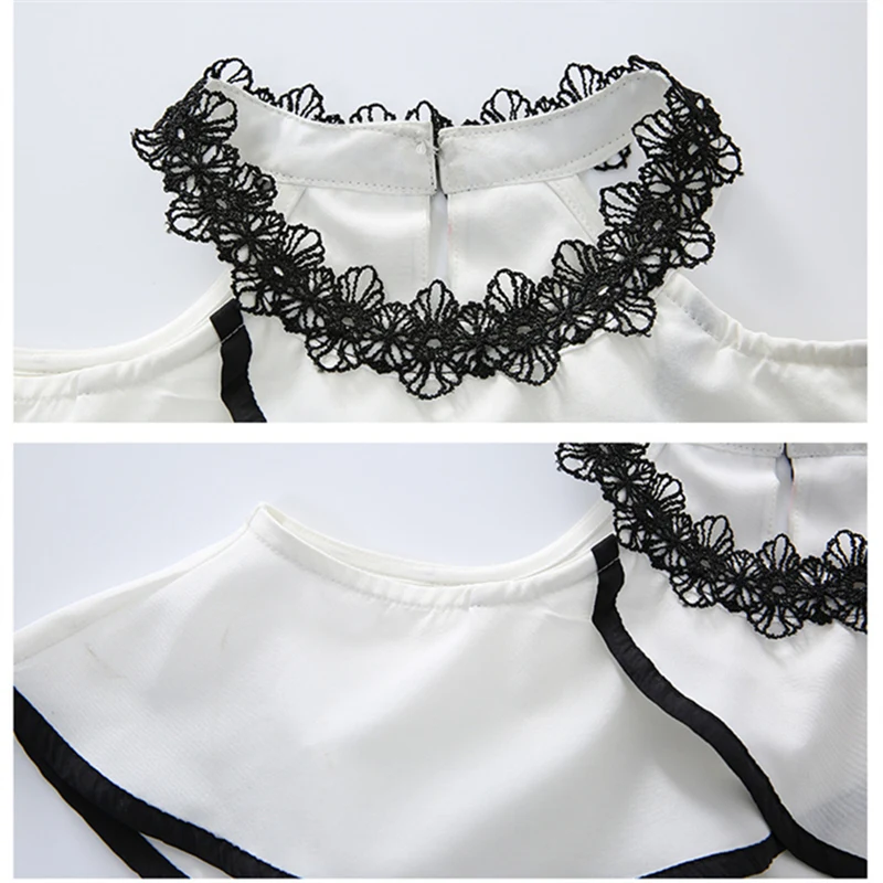 Шифоновые Детские комплекты новинка 2019 летняя одежда для девочек белая