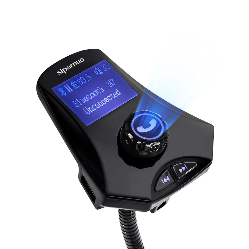 Siparnuo автомобильный fm-передатчик, bluetooth, автомобильный трансмиттер, 12 В, fm модулятор, 5 В, 2.1A, автомобильное зарядное устройство, трансмиссор, fm комплект, M7