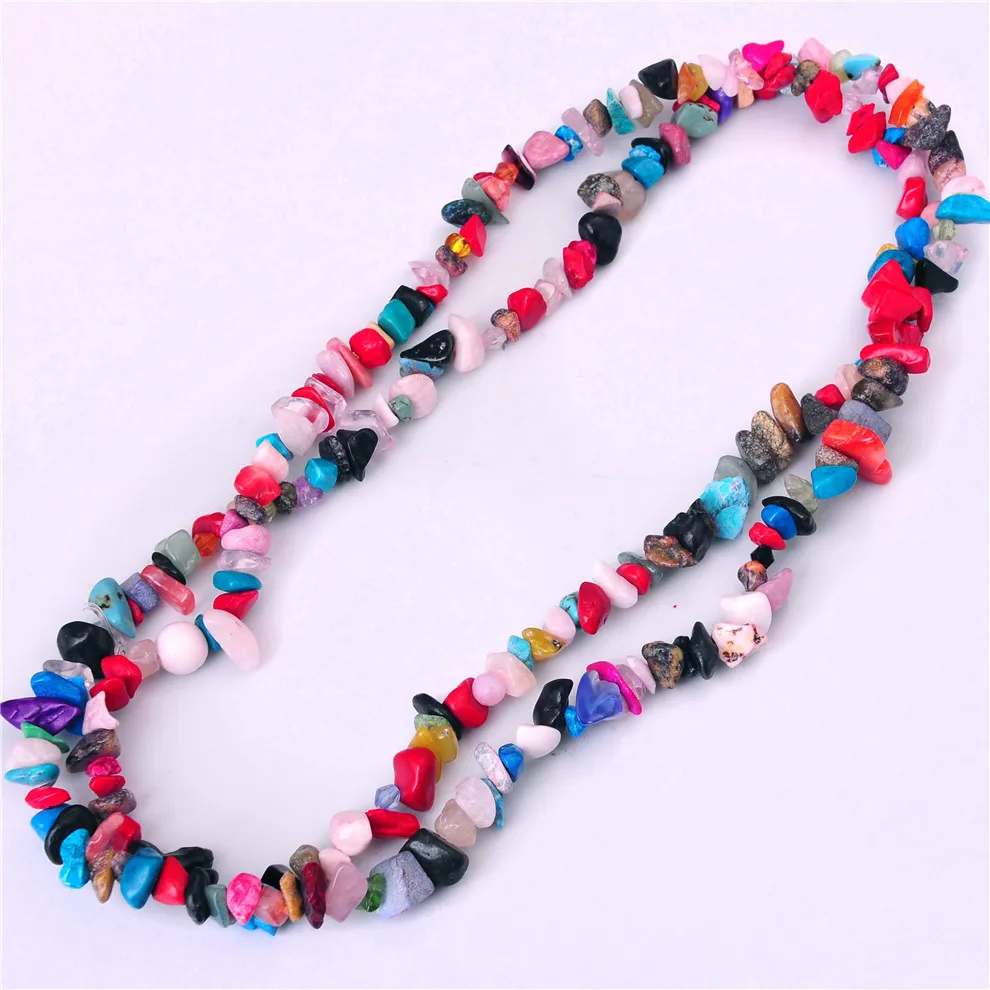 Горячее натуральное зеленое ожерелье с дырками из разбитого фарфора модное